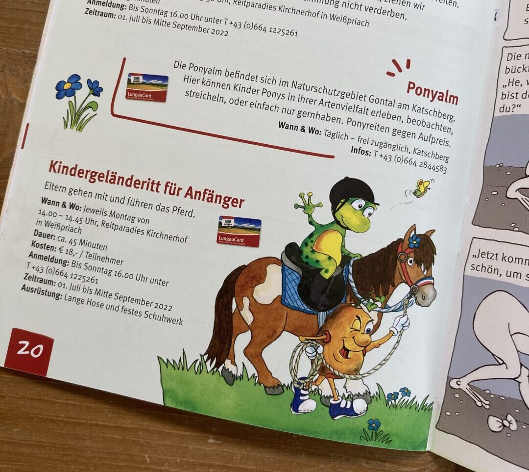Illustratie voor kinderen, paardrijden