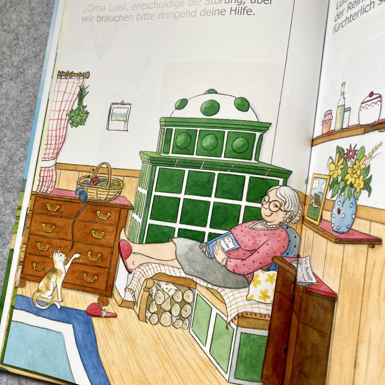 Oma schläft in der Stube_Kinderbuchillustration